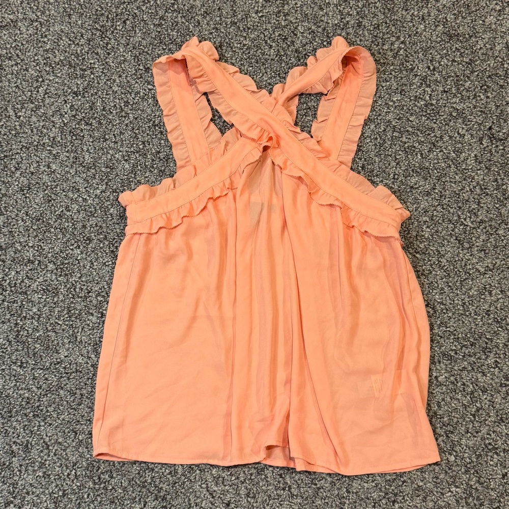 J. Crew Peach Ruffle-Back Camisole - Picture 2 of 6